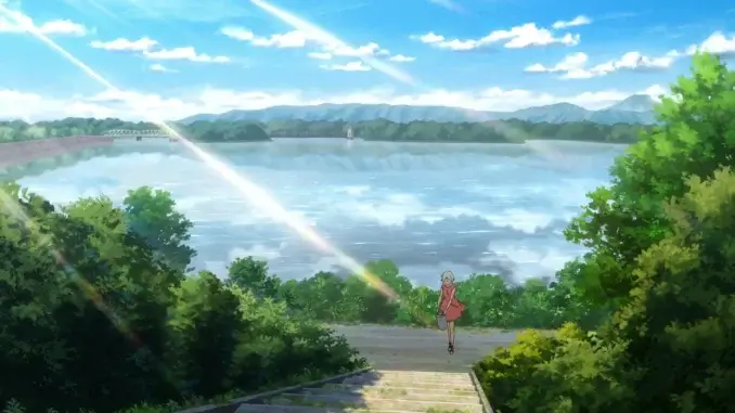 永久のユウグレ#11(左岸の高台より貯水池と堤体上流面を見る)