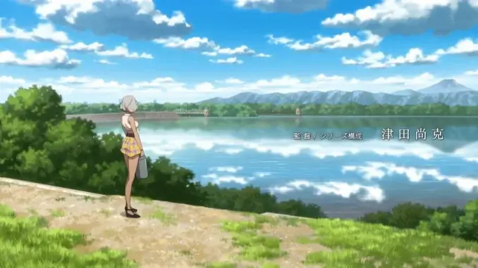 永久のユウグレ#11(左岸の高台より堤体上流面ならびに第一&第二貯水塔を見る)