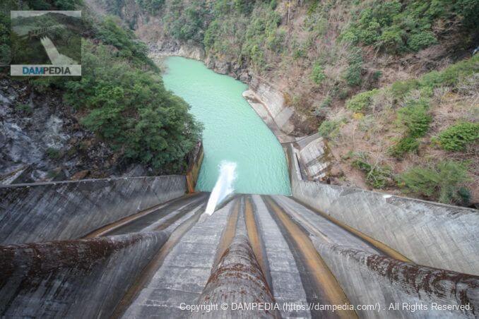 View downstream from the top