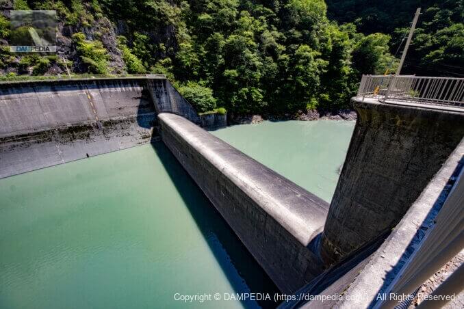 2014年7月21日の小渋ダムの副ダム