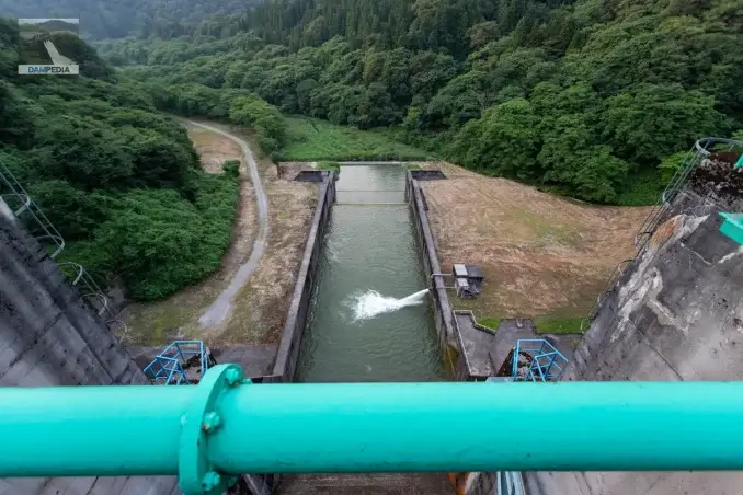 Looking downstream from the top